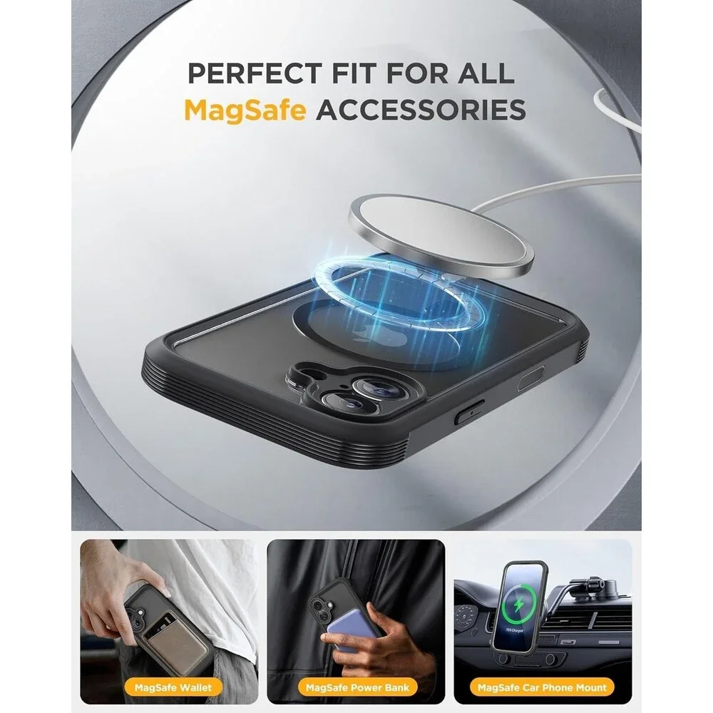 Miracase for iPhone 17 Case 6.3'', FullBody Bumper Military Drop Protection O...